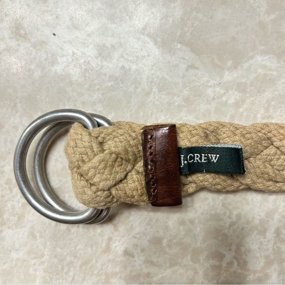 J Crew Braided Tan Belt SZ  L - Picture 3 of 3